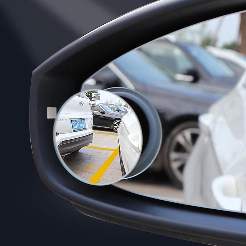 Автомобильное выпуклое зеркало заднего вида с круглым каркасом и широким углом обзора для Seat Alhambra MK3 Leon FR Altea Ibiza Toledo Cordoba Arona Ateca
