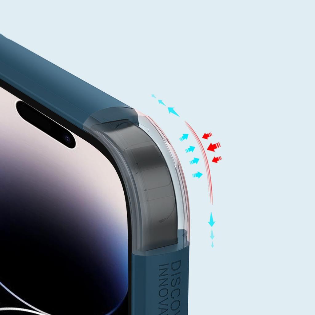 Nillkin Frosted Shield Pro Case for iPhone 14 Pro - Blue Back Cover