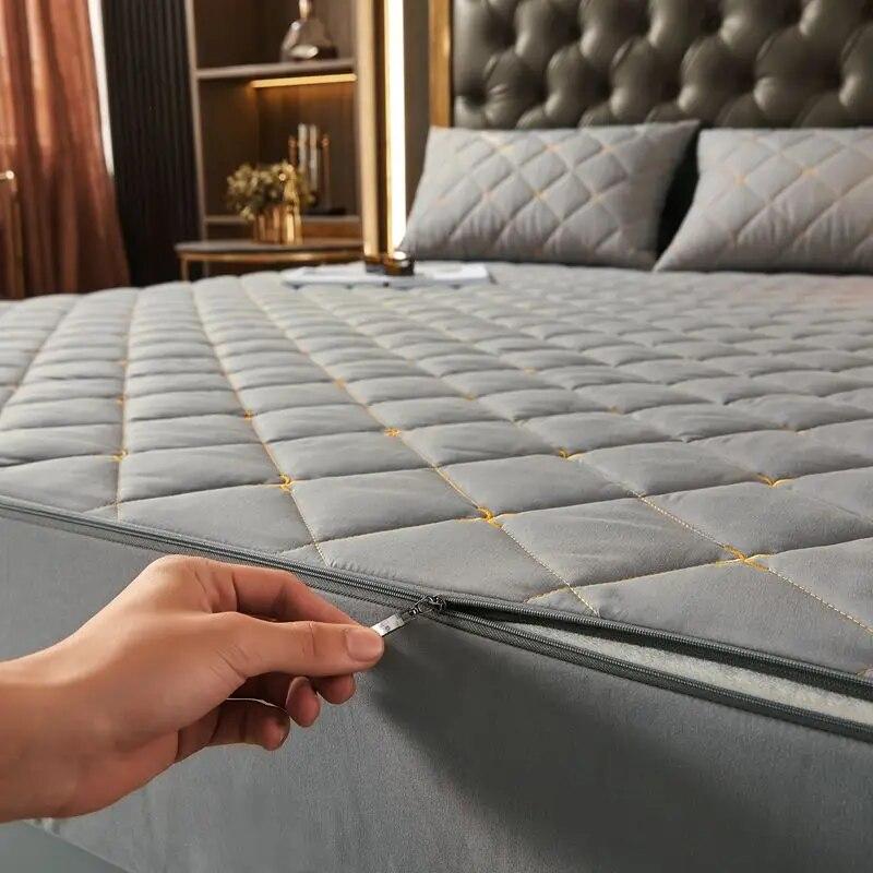 Шестисторонний наматрасник «все включено», стеганая простыня King Queen, антибактериальный наматрасник, воздухопроницаемый чехол на кровать