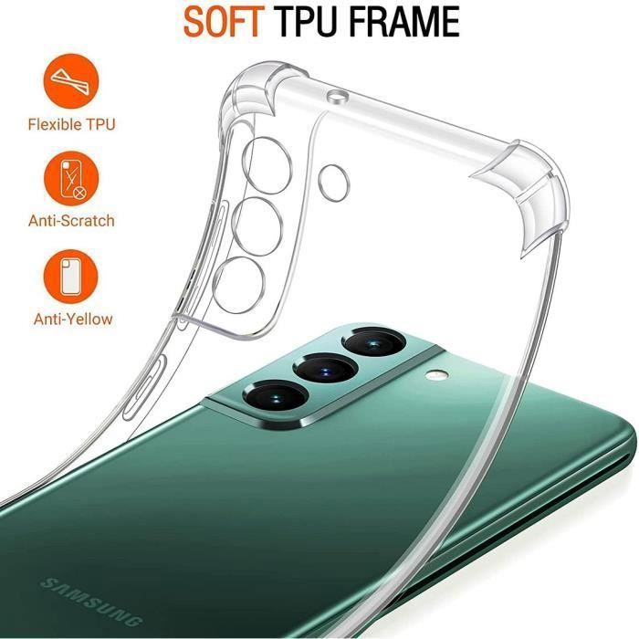 Защитный чехол - BOOLING - для Samsung Galaxy S22 - Силиконовый - Тонкий - Ударопрочный - Прозрачный
