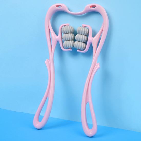 Degree Rotatable Stimulate Meridians Neck Kneading Massager Handheld Deep Tissue Cervical Spine