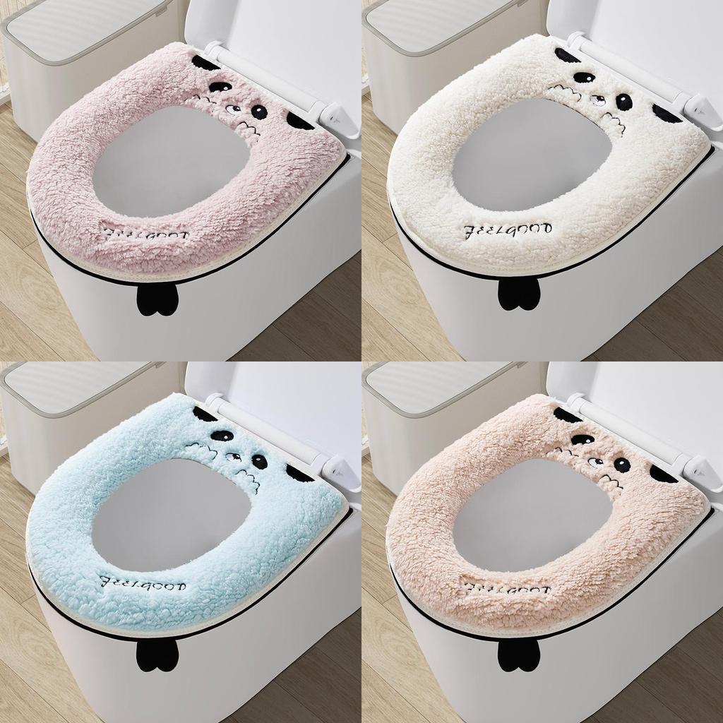 Подушка для сиденья унитаза для дома, утолщенная, зимняя, универсальная версия