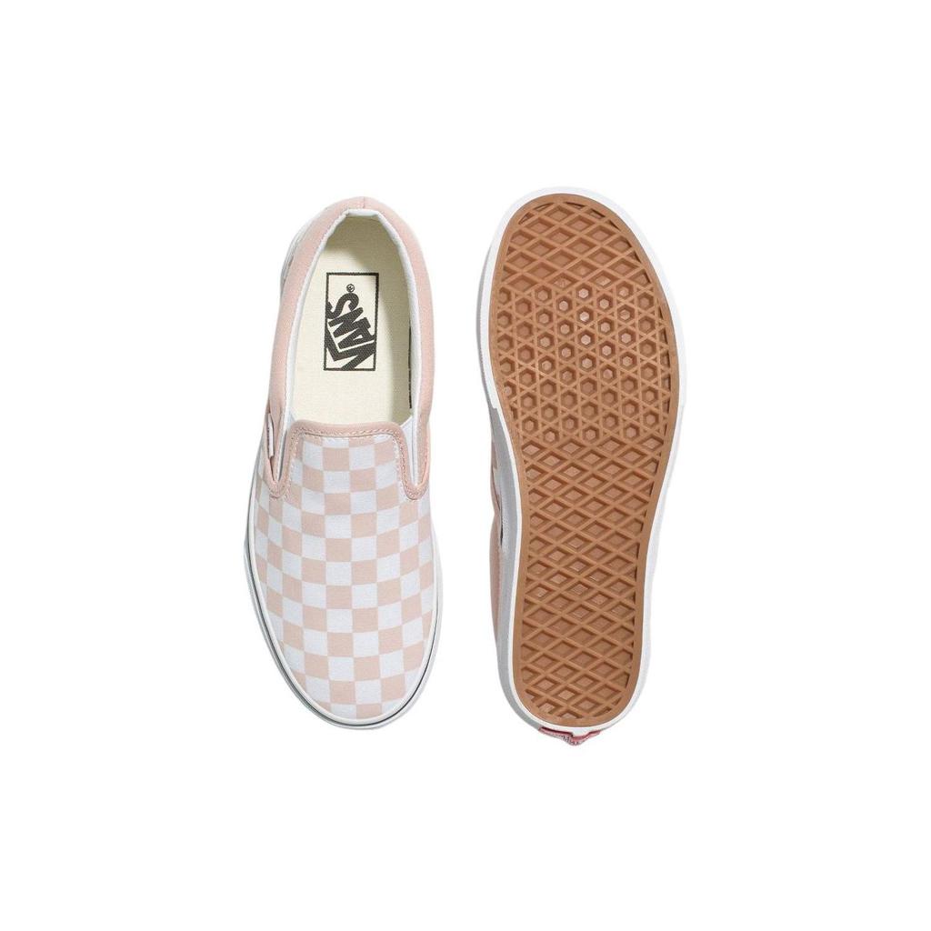 Vans Classic Slip-On Low Top Skate Shoes Unisex Sneakers Pink White VN000BVZBQL