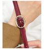 Elegant women's watch red fashion high-end white temperament luxury women's square watch female gift women's watch new arrival