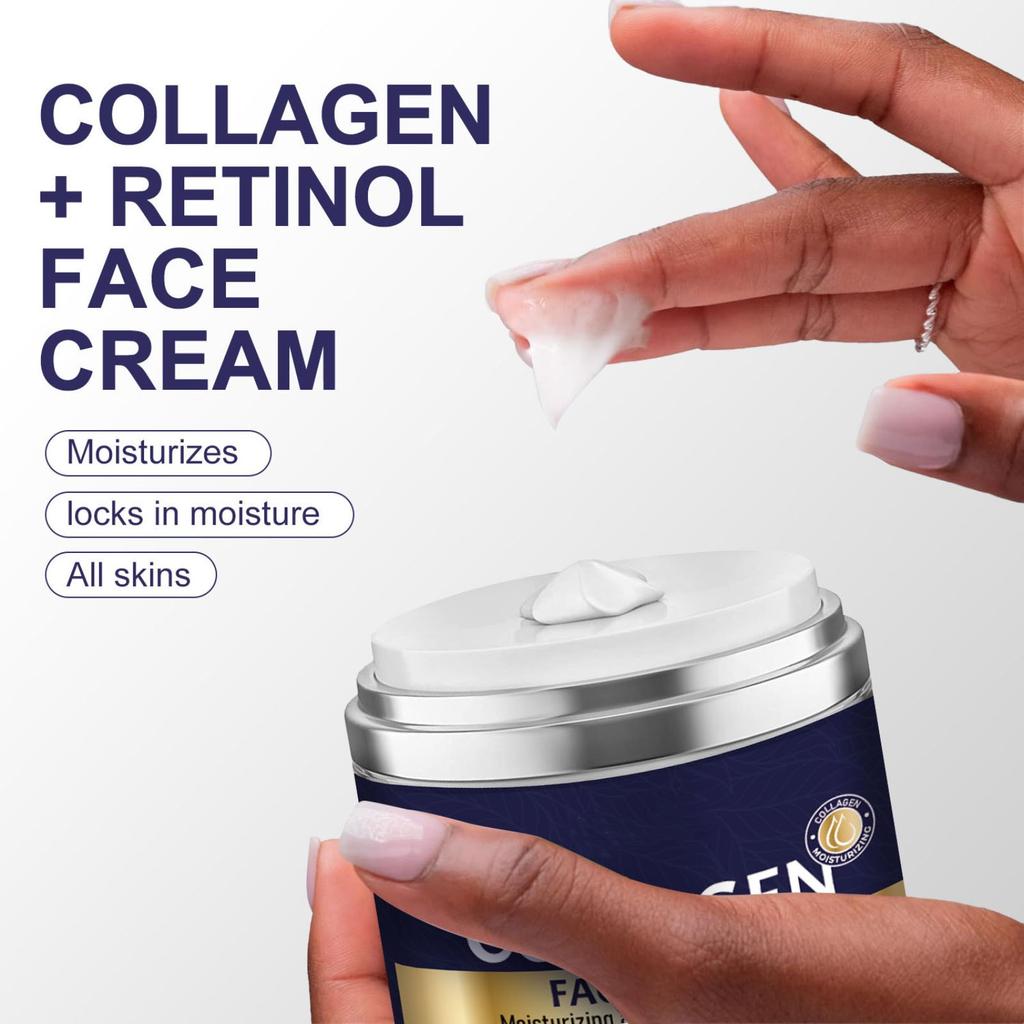 Коллагеновый крем для лица с ретинолом и гиалуроновой кислотой Дневной и ночной увлажняющий крем для лица против старения Увлажняющий лосьон для лица