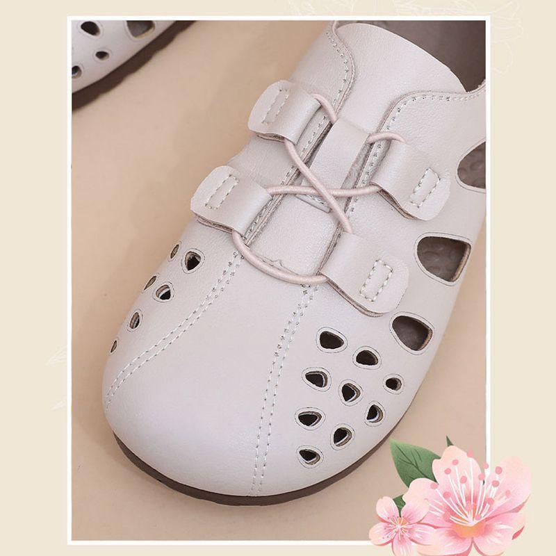 Босоножки с вырезами для женской летней коллекции Модная и универсальная повседневная обувь Дышащая и удобная в носке