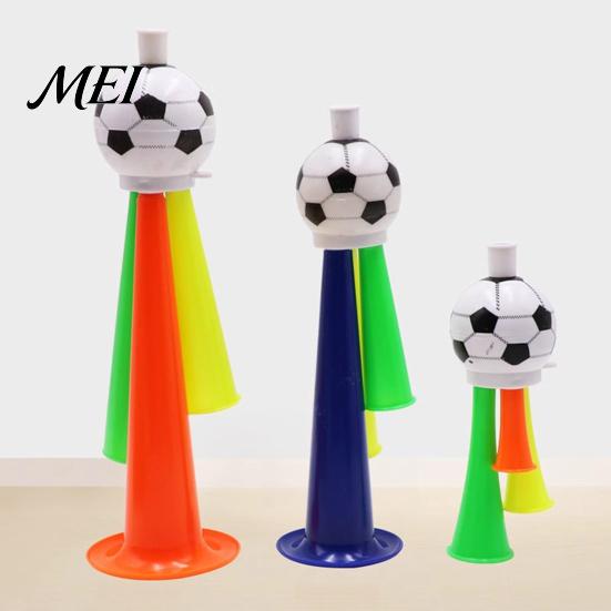 Black And White Football Horn 2Pcs Soccer Cheering Horn, 3 Tone Sports Fan Noise Maker, Noisemaker Handheld Stadium Trumpet for Game Day, Party