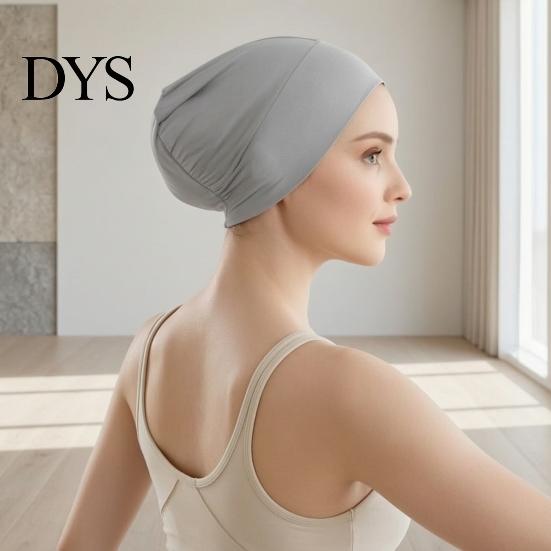 Cotton Undercap Women Solid Color Non-slip Stretch Headscarf Cap Breathable Under Head Wrap Scarf Hat Bonnet Night Sleep Headwear