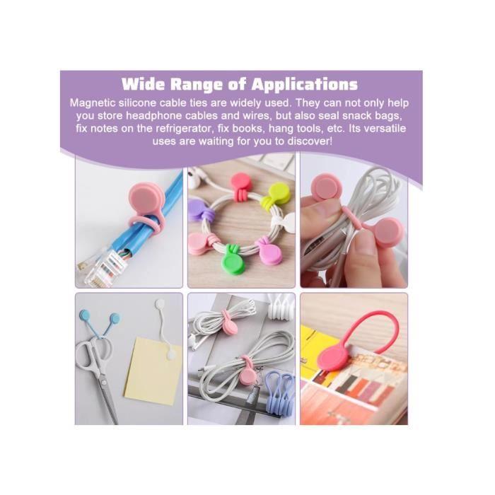 Cable Ties - 20 Pcs - High-quality Silicone - Reusable - Tear-resistant