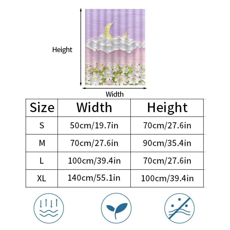 Self-adhesive Cabinet Curtain Oil Painting House Furniture Short Curtains Dustproof Cupboard Wardrobe Cover Kitchen Half-Curtain