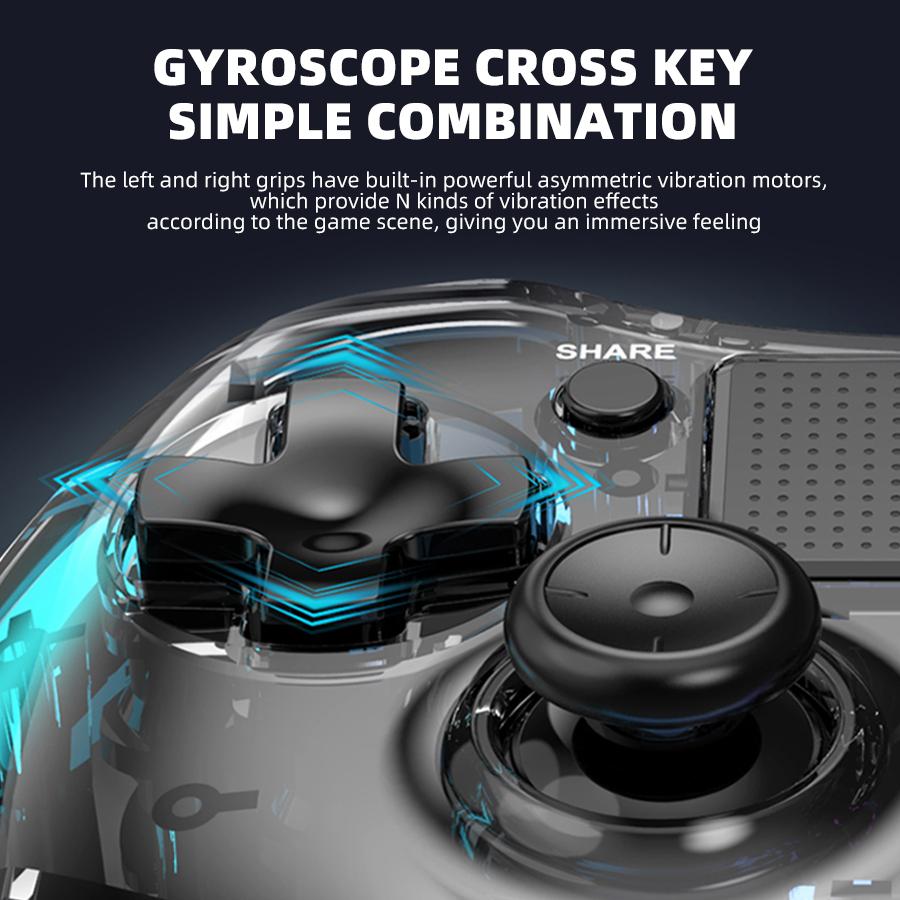 Беспроводной игровой контроллер BT RGB с вибрацией, пульт дистанционного управления, джойстик, геймпад для PS5, PS4/Slim/Pro, ПК, Steam Deck, консольные игровые джойстики