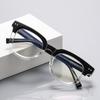 Retro Flat Top Glasses Simple Nail Optical Frame Acetate Cp Core Minimalist Style Prescription Eyeglasses Frame