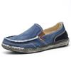 Fashion Summer New Men's Canvas Boat Shoes Outdoor Lightweight Convertible Slip On Loafer Fashion Casual Flat Non-Slip Deck Shoes Hh8699