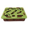 Cat Scratch Puzzle Toy Kittens Puzzle Enrichment Box Cats Self-Play Felt Maze with 2 Bell Balls Nail File Scratch Board for Cats Stimulate Instincts