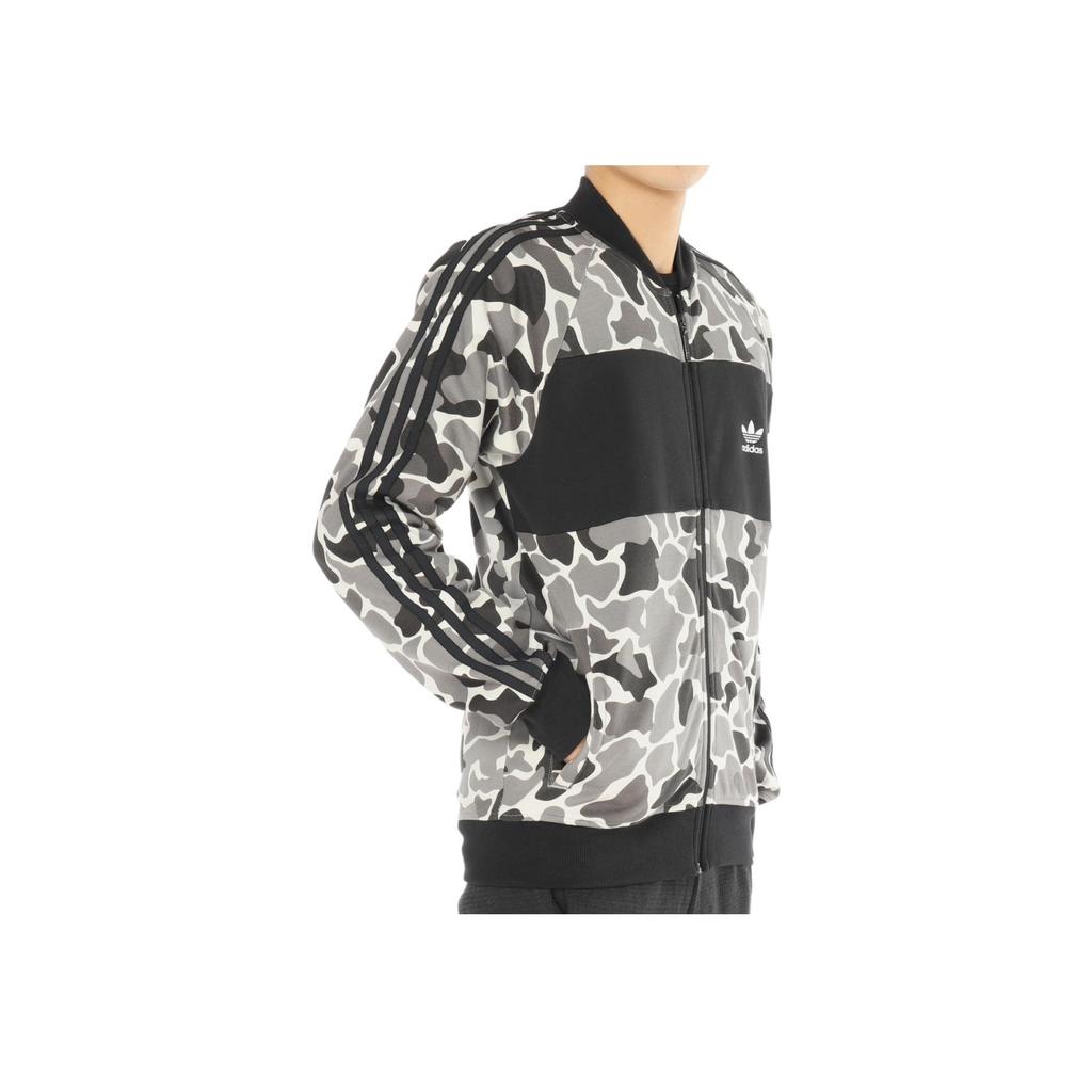 adidas Мужская куртка Originals Color Block с леопардовым принтом и логотипом DN8036