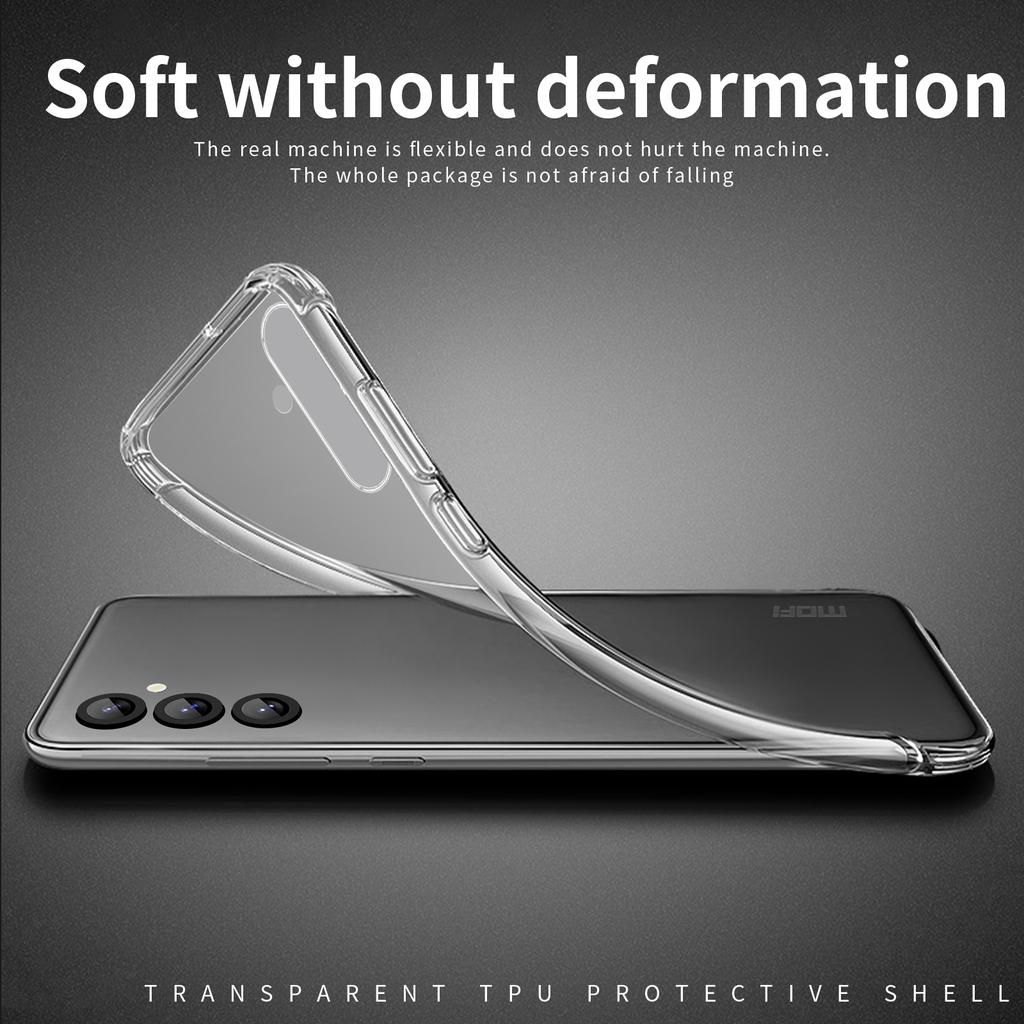 MOFI Чехол для Samsung Galaxy S25+ Прозрачный Мягкий ТПУ Противоударный Чехол для Телефона