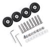 Luggage Wheels Suitcase Replacement Roller Bearing Hardware Repairing Kit Rubber Casters OD 45x18mm/70x24mm Heavy Duty