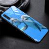 Blue Sea Animal Cute Dolphin Tempered Glass Cover For Samsung Galaxy A51 A71 A91 A72 A52 A81 A41 A31 A21 A21s M51 M31 M21 Shell