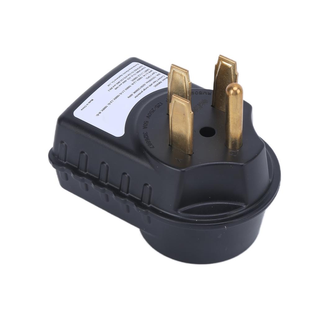 Защита от перенапряжения для RV 125 250 В 50 А Вилка-адаптер папа к 50 А мама 3150 Дж со светодиодным индикатором для туристических прицепов и кемперов