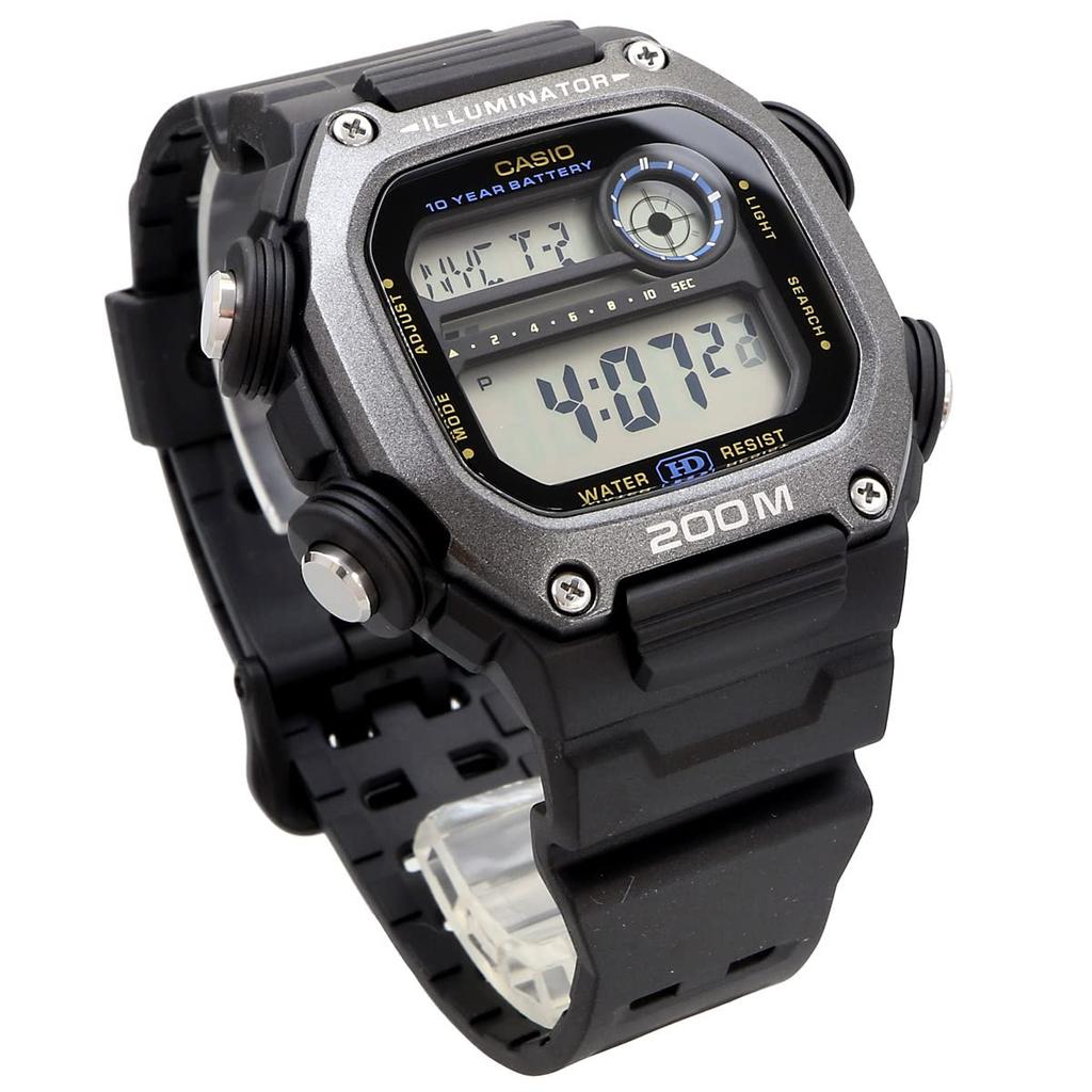 Casio Стандартные цифровые часы с длинным ремешком, черные, Overseas, модель [Casio] DW-291HX-1AV, мужские [Товар]