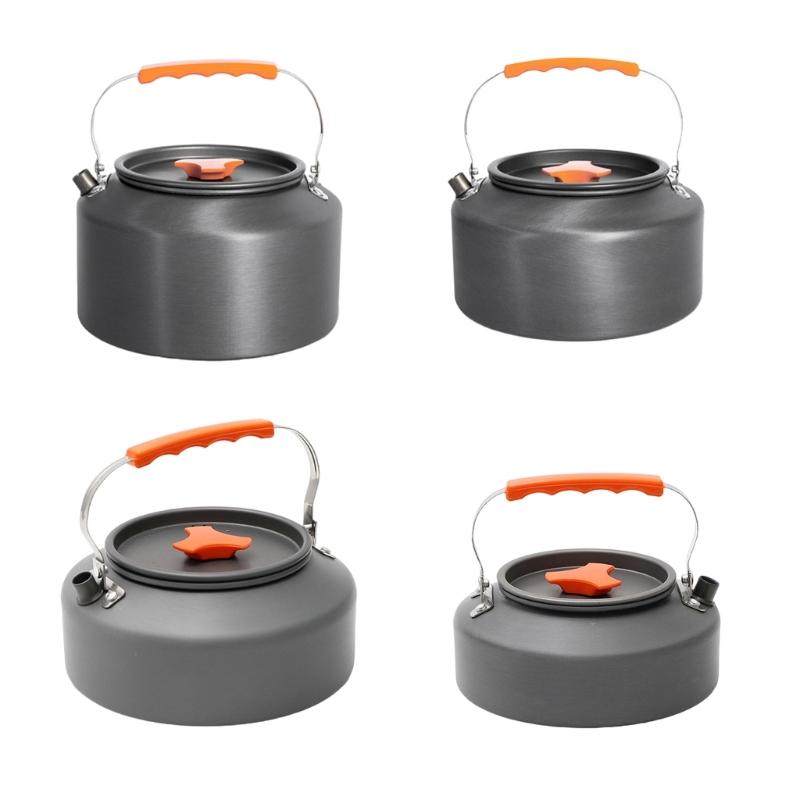 Outdoor Camping Kettle Aluminum Teapot Outdoor Hiking Water Boilers Camp Teas Coffee Pots Portable Teapot Kettle