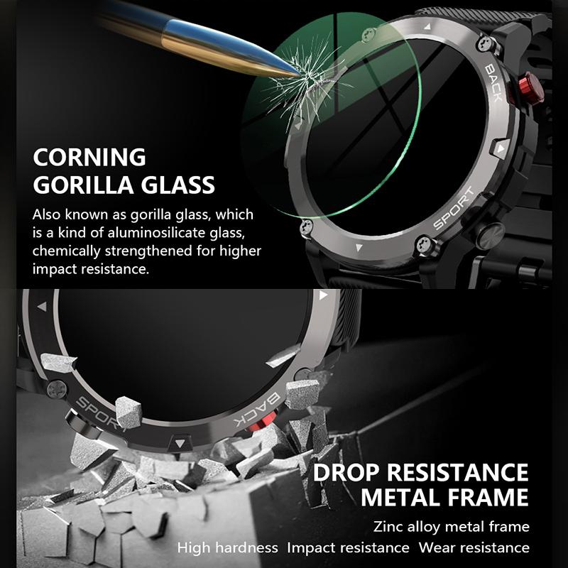 Военные C21 умные часы мужские Bluetooth вызов фитнес-трекер 5atm водонепроницаемые спортивные наручные умные часы для iPhone Android телефон