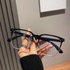 1pc Lightweight Square Clear Lens Anti Blue Light Glasses For Women Men