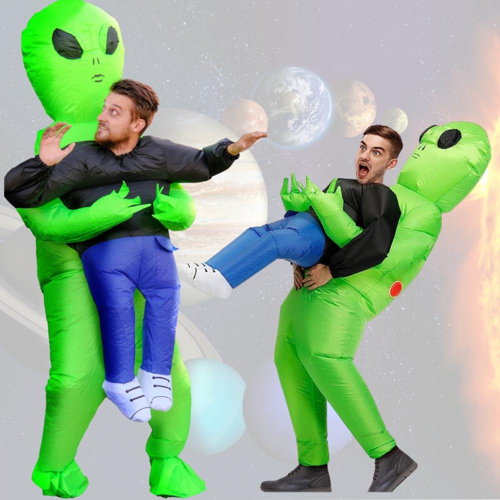 Alien Ufo Costume, Inflatable, Self-Inflating, Halloween Costume