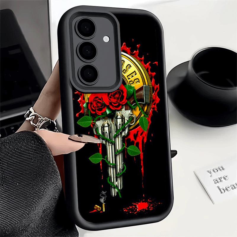 Чехол для телефона для Samsung Galaxy A17 A16 A15 A14 A13 Ремешок G-Guns N R-Roses A56 A36 A26 A55 A35 A25 A54 A34 A24 A53 A33 A23 A07 A06