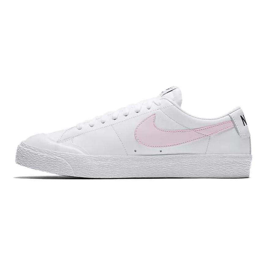 Nike Кеды для скейтборда Sb Blazer Zoom Low Белые Призматический розовый 864348-160
