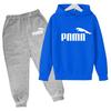 Kids Autumn Winter Clothes Hoodie Letters Brand Pullover Boys Girl 3-12 Years Sweatshirt+Pants Charming Leisure Party Sports Set
