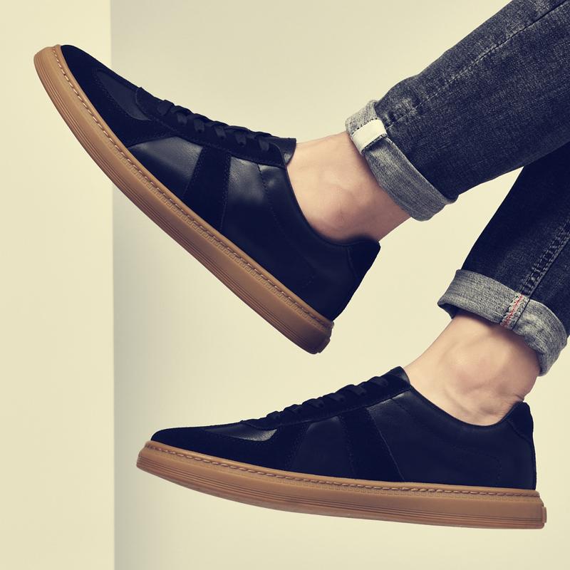 Мужская повседневная обувь из натуральной кожи, деловая офисная обувь на шнуровке, белая, черная мужская обувь, модные кроссовки