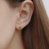 Primaute [СЕРЕБРО925] Винтажная серебряная серьга-шарик
