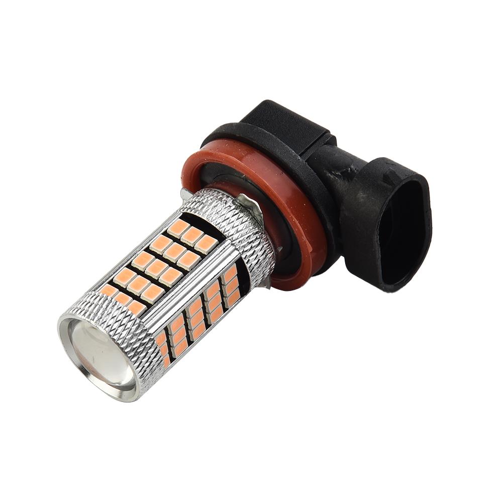 Pink Purple Car Lights H11/H8 LED Fog Driving Lights DRL Bulbs Car Accessories Automobiles Signal Lights Car Fog Lamps Bulbs 7