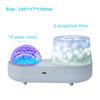 USB Ocean Wave Jellyfish Light Projector Star Galaxy Night For Kids Led Lamp Rotating With Timer Bedroom Projection Lights Room