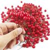 50 шт. Пенопластовые искусственные ягоды падуба Мини Рождественские красные ягоды для украшения рождественской елки Домашние украшения Навидад Новый год