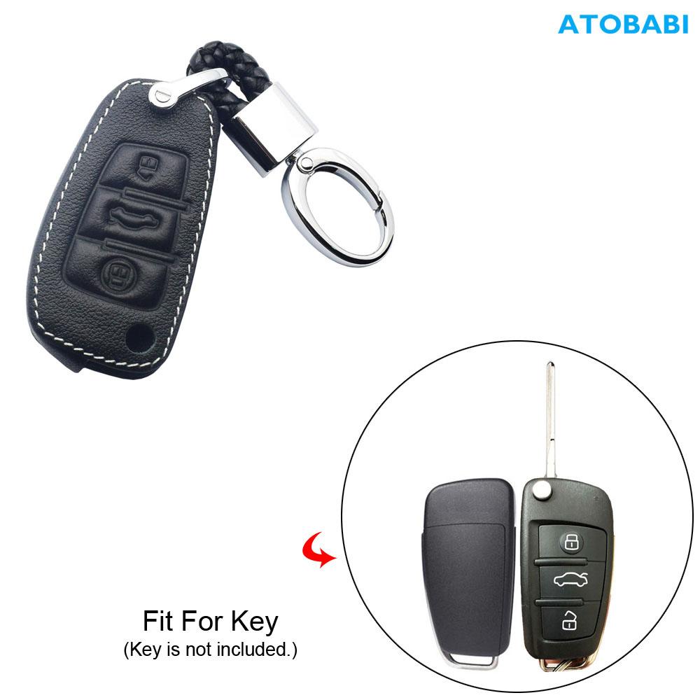 Кожаный чехол для ключей от машины, брелок с дистанционным управлением, защитная крышка, автоаксессуары для Q2 Q3 Q5 Q7 TT A1 A3 A4 A5 A6 A7 A8 S3 S6 R8 RS3 RS6 TT