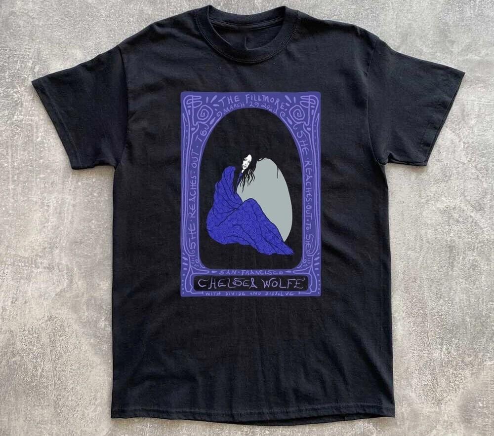 НОВАЯ футболка Chelsea Wolfe Черная Хлопок Все размеры S-5XL Подарок для фанатов