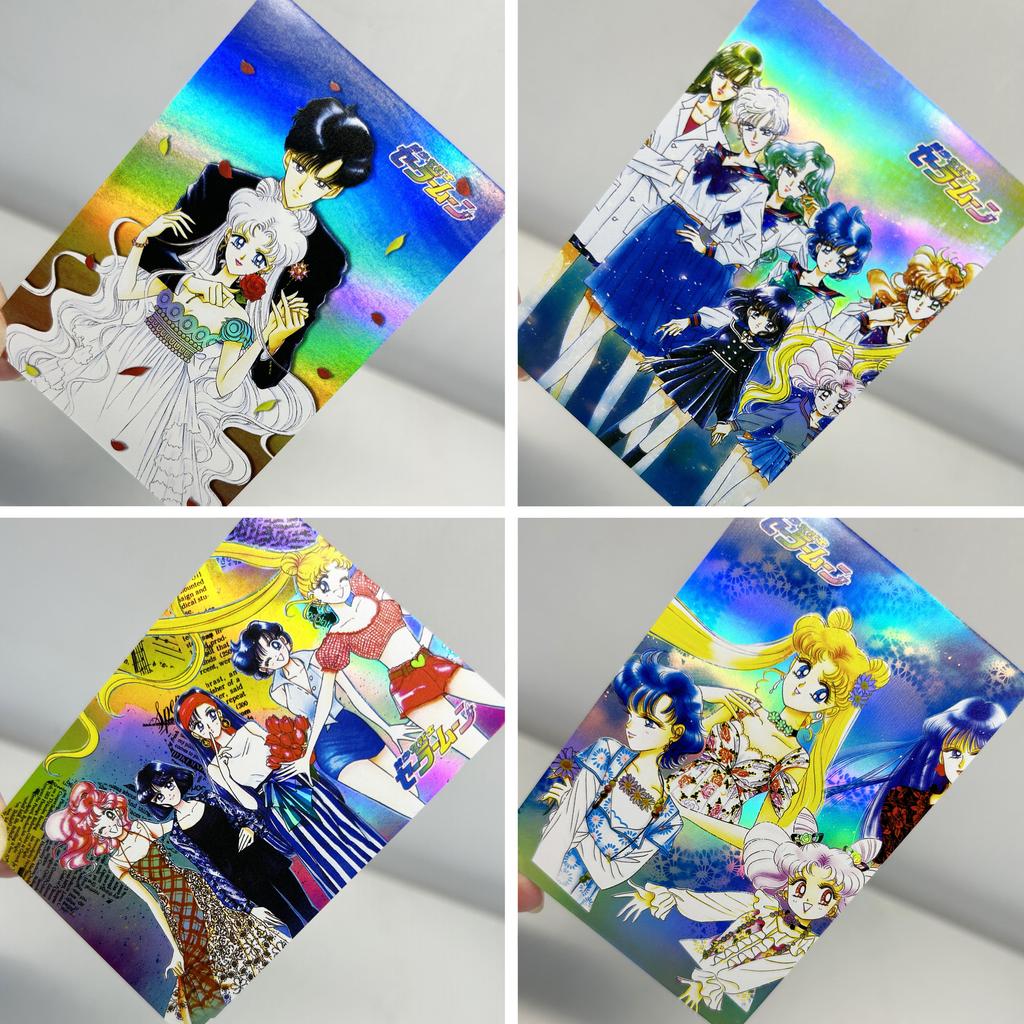 Diy 9pcs/set Sailor Moon Self Control Collect Signature Trading Flash Card Anime Christmas Gift