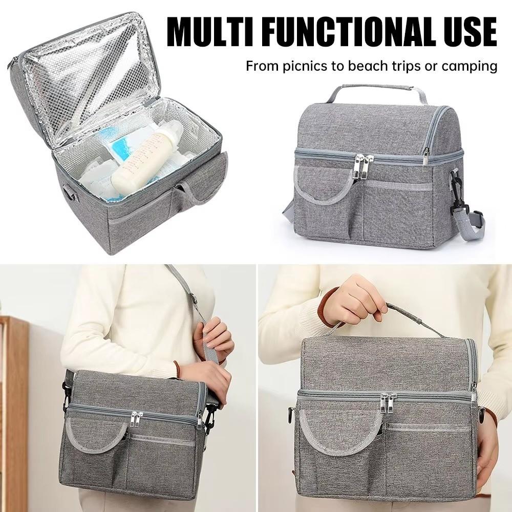 Thermal Lunch Bag Thickened Cooler Pack Portable Insulated Food Storage Outdoor Camping