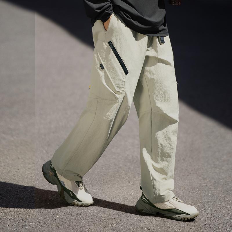 Li Ning CF Tracing Casual Pants Men's Limewash Gray AYKU719-2