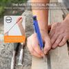 10Pcs Long Nib Mechanical Carpenter Pencil Solid Construction Woodworking Pencil  Architect Use