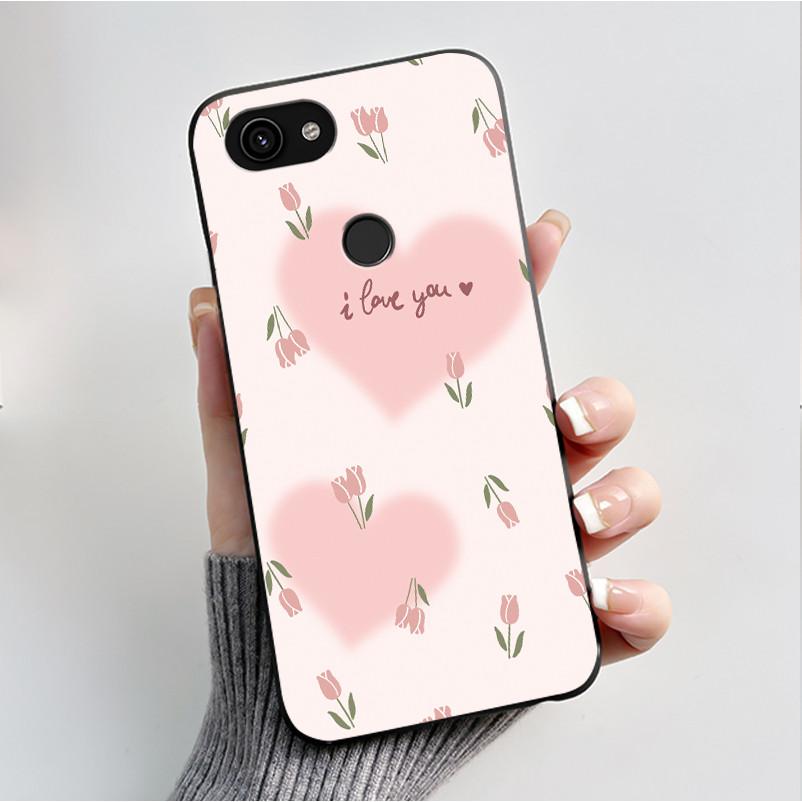 For Google Pixel 3a XL Case Black Bumper Soft TPU Silicone Cover for Pixel 3A XL Phone Cases Pixel3A 3 A 3AXL Butterfly Capa