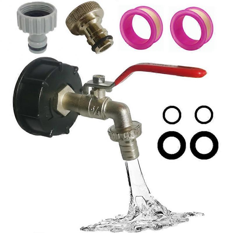 S60x6 Adapter Valve And 3/4-yvan 1000 Liter Ibc Water Tank(faucet Only)