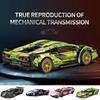 Очень популярная киберпанк версия кареты Lamborghini, модель Lego, игрушка на радиоуправлении