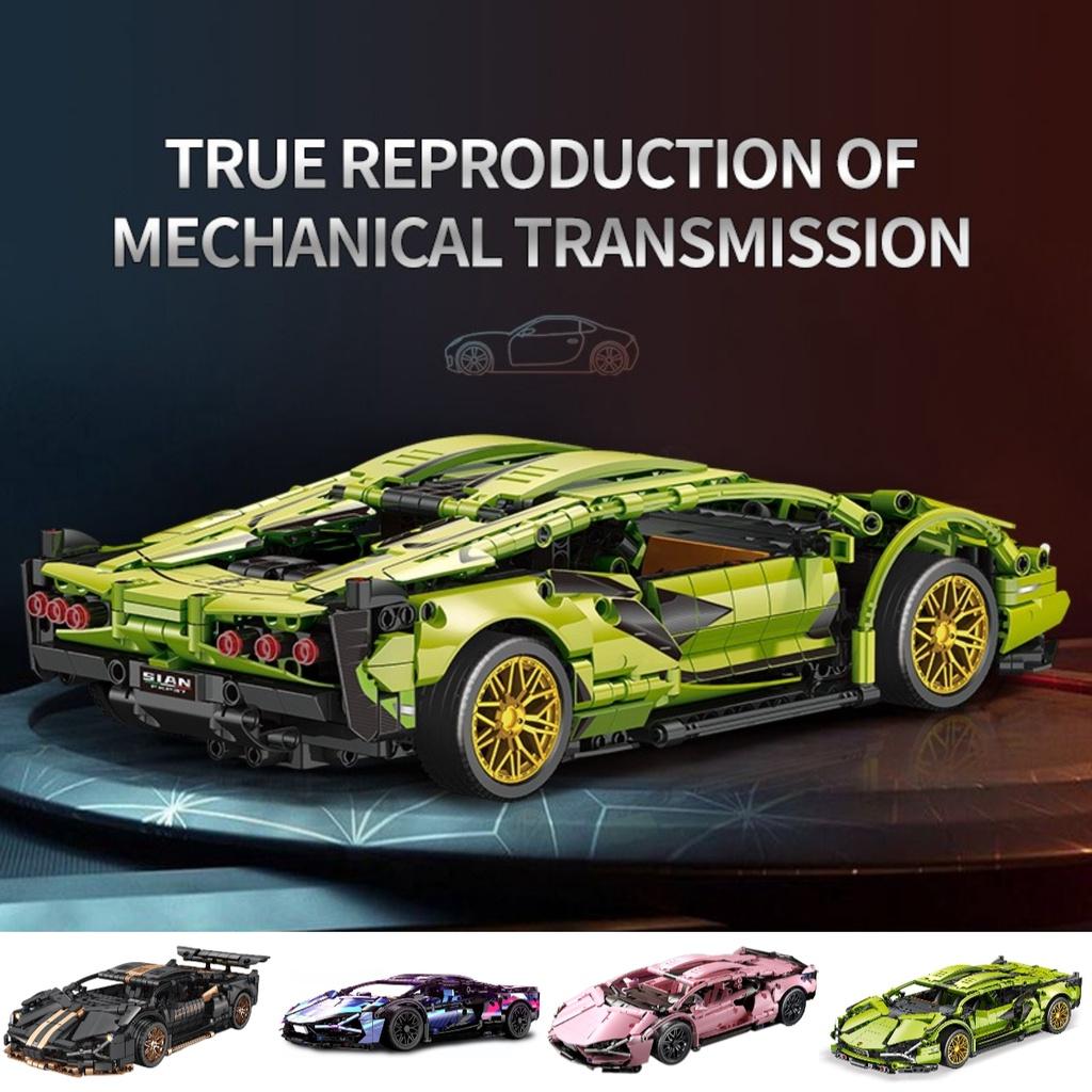 Очень популярная киберпанк версия кареты Lamborghini, модель Lego, игрушка на радиоуправлении