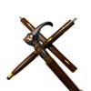 93.98 Cm Walking Stick Cat Brass Handle Cane Victorian Walking Stick Three Fold Stick  For Men, Women, Father, Mother