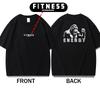 Хлопковая футболка Gorilla Fitness Повседневная Уличная Спортивная Модная Винтажная Современная Классическая Крутая Хипстерская Ретро Гранж - Мужская...