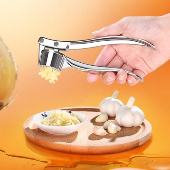 Пресс для чеснока из нержавеющей стали, ручная чеснокодавилка, инструмент для легкой нарезки чеснока, имбиря, орехов