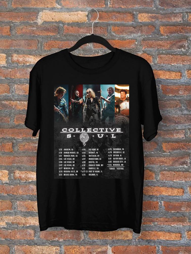 Collective Soul New 2026 Tour T Shirt Full Size S5XL KK583 Unisex T-Shirt